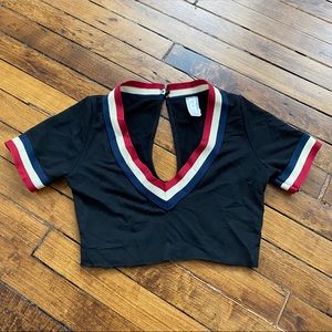 Vintage cheerleader crop top 📣